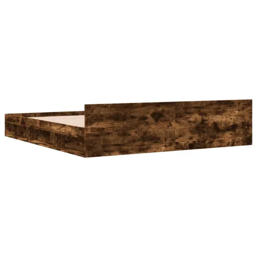 Okvir kreveta s ladicama boja hrasta 200x200 cm - Dimljeni hrast 200 x 200 cm Cijena