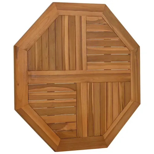 Stolna ploča 80 x 80 x 2,5 cm osmerokutna od masivne tikovine - 80 x 80 cm osmerokutni Cijena