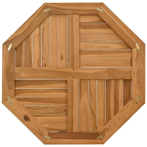 Stolna ploča 70 x 70 x 2,5 cm osmerokutna od masivne tikovine - 70 x 70 cm osmerokutni Cijena