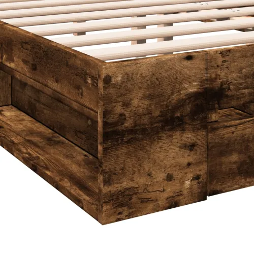 Okvir kreveta s ladicama boja hrasta 180x200 cm - Dimljeni hrast 180 x 200 cm Cijena