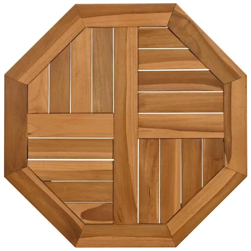 Stolna ploča 50 x 50 x 2,5 cm osmerokutna od masivne tikovine - 50 x 50 cm osmerokutni Cijena
