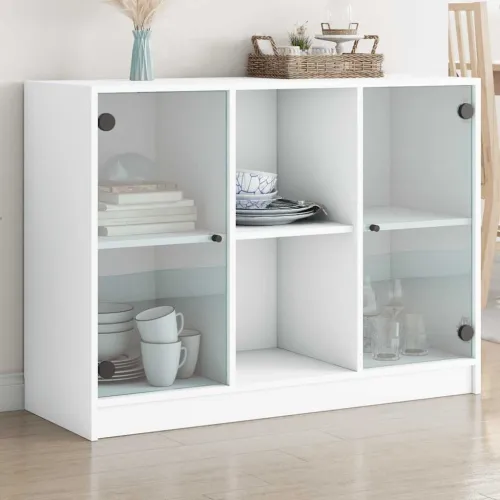 Komoda bijela 102x37x75,5 cm od konstruiranog drva - Bijela 1 102 cm Bijela Cijena