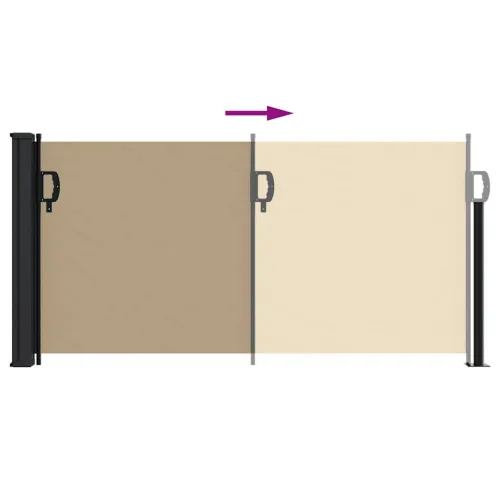 Bočna tenda na uvlačenje bež 100 x 300 cm - Bež 100 x 300 cm Cijena