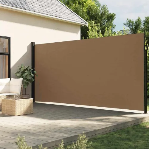 Bočna tenda na uvlačenje smeđesiva 220 x 500 cm - Sivo-smeđa 220 x 500 cm Cijena