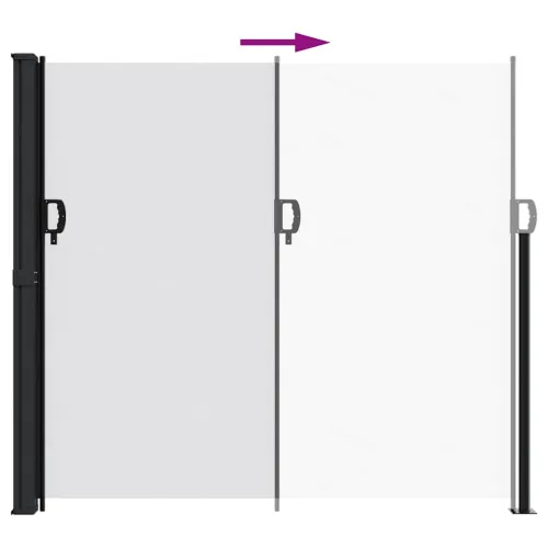 Bočna tenda na uvlačenje bijela 180x600 cm - Bijela 180 x 600 cm Cijena