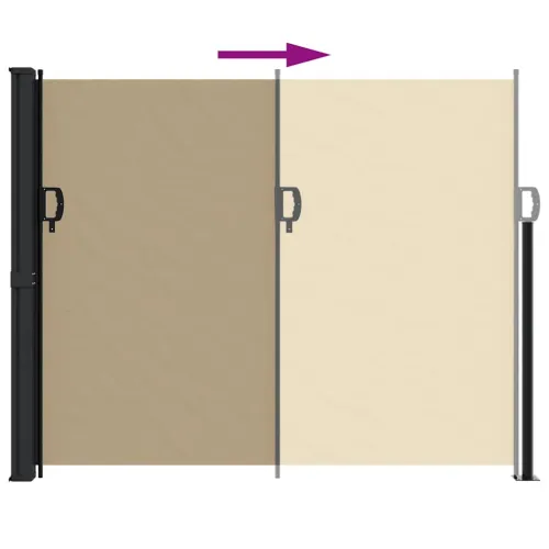 Uvlačiva bočna tenda bež 170 x 300 cm - Bež 170 x 300 cm Cijena