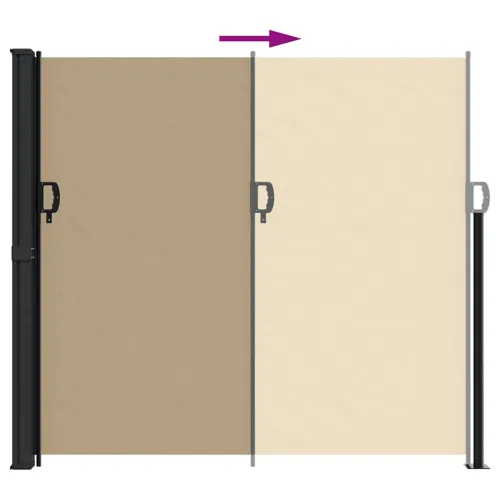 Bočna tenda na uvlačenje bež 180 x 300 cm - Bež 180 x 300 cm Cijena