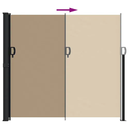 Bočna tenda na uvlačenje smeđesiva 180x600 cm - Sivo-smeđa 180 x 600 cm Cijena