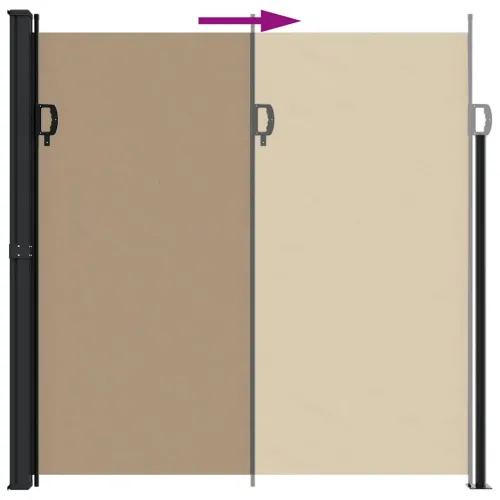 Bočna tenda na uvlačenje smeđesiva 200x600 cm - Sivo-smeđa 200 x 600 cm Cijena