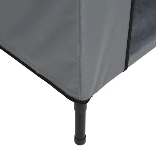 Kućica za pse svjetlosiva od tkanine Oxford i čelika - 90 x 65 x 85 cm Svjetlosiva Cijena
