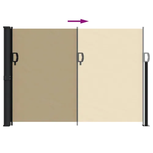 Bočna tenda na uvlačenje bež 140 x 300 cm - Bež 140 x 300 cm Cijena