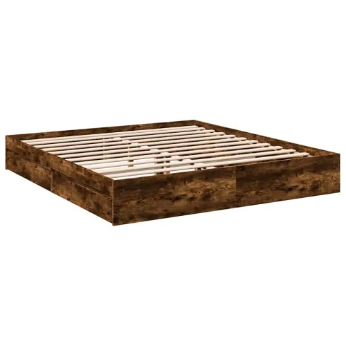 Okvir kreveta s ladicama boja hrasta 180x200 cm - Dimljeni hrast 180 x 200 cm Cijena