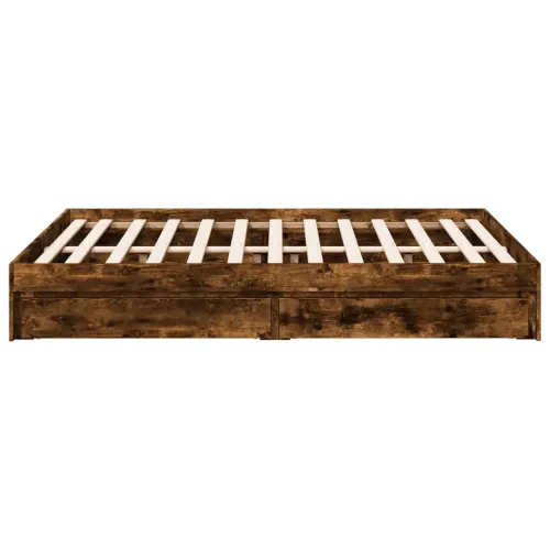 Okvir kreveta s ladicama boja hrasta 135x190 cm - Dimljeni hrast 135 x 190 cm Cijena