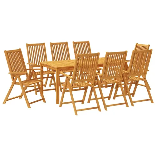 Vrtna garnitura - 9-dijelni vrtni blagovaonski set 180x90x75 cm od masivnog bagremovog drva - Stol + 8 x stolica 1 Stol + 8 x st Cijena