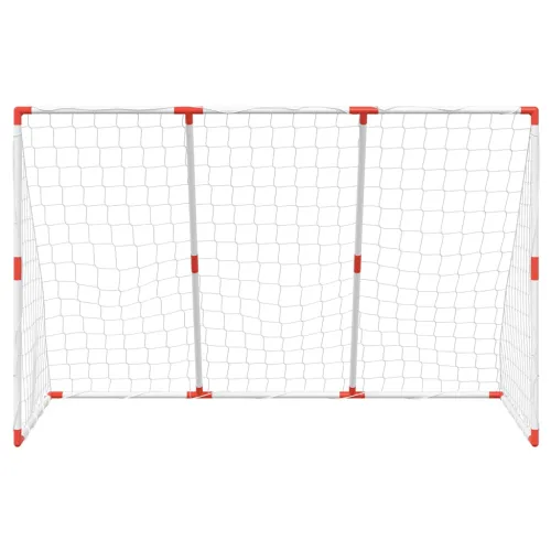 Dječji nogometni gol s loptama 2-u-1 bijeli 184 x 64 x 124 cm Cijena
