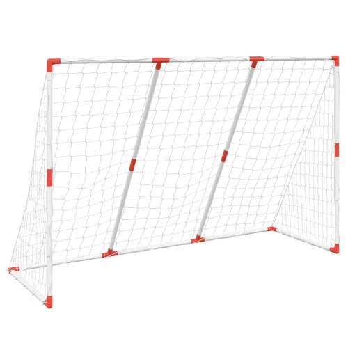 Dječji nogometni gol s loptama 2-u-1 bijeli 184 x 64 x 124 cm Cijena