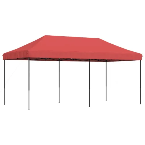 Sklopivi prigodni šator za svadbe - šator za zabave bordo 580x292x315 cm - Tamno crvena 1 Bez bočnog zida Ne Cijena