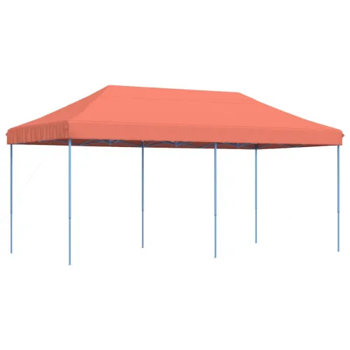 Sklopivi prigodni šator za svadbe - šator za zabave terakota 580x292x315 cm - Terakota Bez bočnog zida Ne Cijena