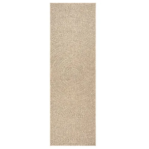 Tepih ZIZUR 80 x 200 cm s izgledom jute unutarnji i vanjski - Smeđa 80 x 200 cm Okruglo Cijena