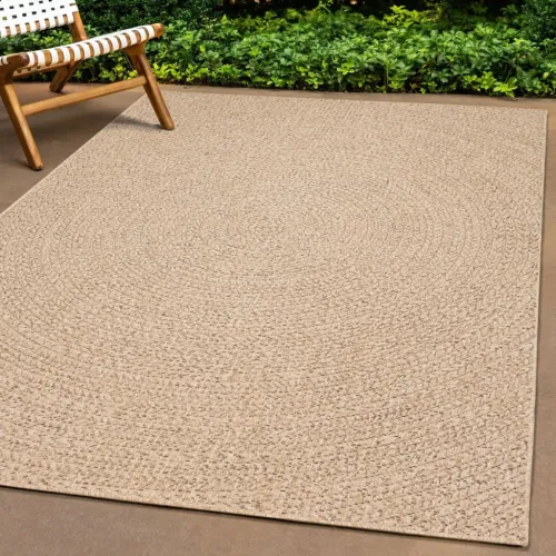 Tepih ZIZUR 80 x 200 cm s izgledom jute unutarnji i vanjski - Smeđa 80 x 200 cm Okruglo Cijena