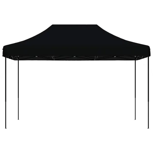 Sklopivi prigodni šator za svadbe - šator za zabave crni 410 x 279 x 315 cm - Crna Bez bočnog zida Ne Cijena