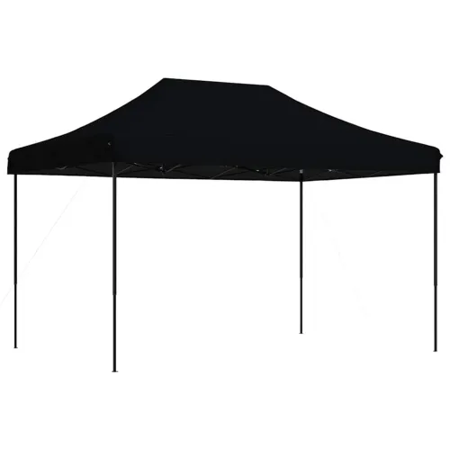 Sklopivi prigodni šator za svadbe - šator za zabave crni 410 x 279 x 315 cm - Crna Bez bočnog zida Ne Cijena