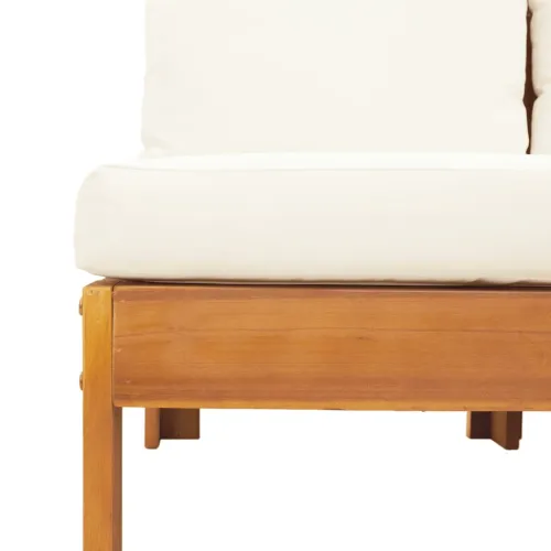 10-dijelna set vrtnih sofa s jastucima masivno bagremovo drvo - Krema 2x kutna + 6x Sofa + 2x stol Cijena