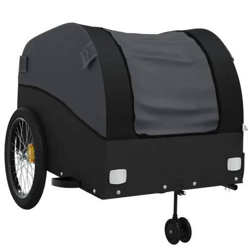 Prikolica za bicikl crna 45 kg željezna - Crna 68 x 133 x 68 cm Cijena