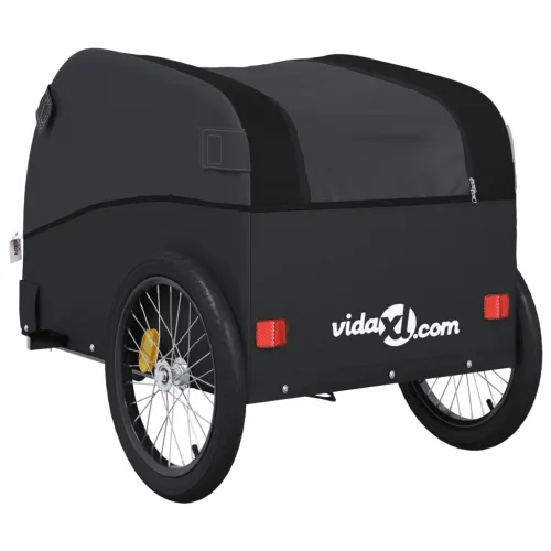 Prikolica za bicikl crna 45 kg željezna - Crna 68 x 133 x 68 cm Cijena