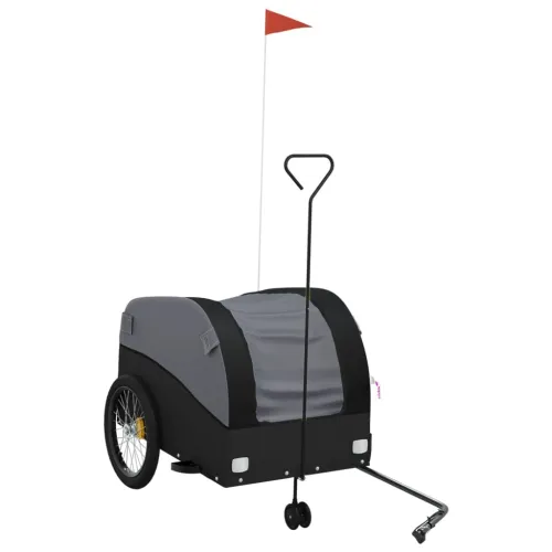 Prikolica za bicikl crna 45 kg željezna - Crna 68 x 133 x 68 cm Cijena