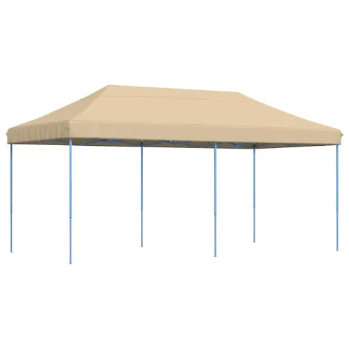 Sklopivi prigodni šator za svadbe - šator za zabave bež 580x292x315 cm - Bež Bez bočnog zida Ne Cijena