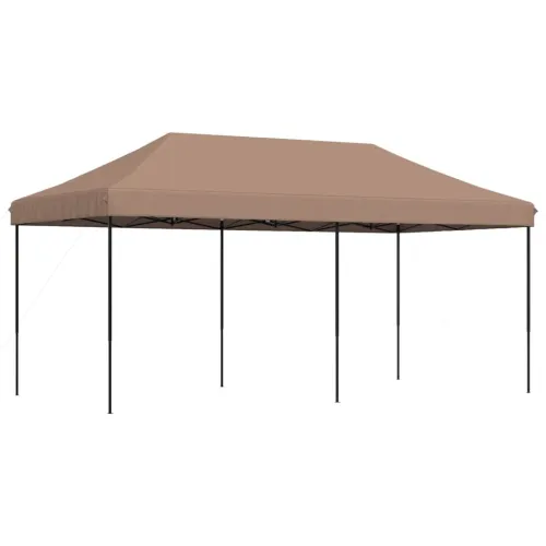 Sklopivi prigodni šator za svadbe - šator za zabave smeđi 580x292x315 cm - Smeđa Bez bočnog zida Ne Cijena