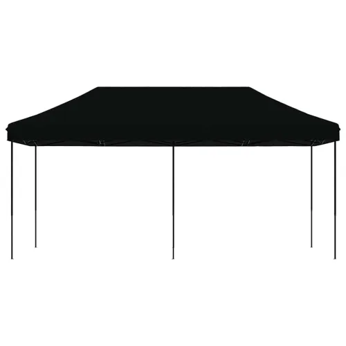 Sklopivi prigodni šator za svadbe - šator za zabave crni 580x292x315 cm - Crna Bez bočnog zida Ne Cijena