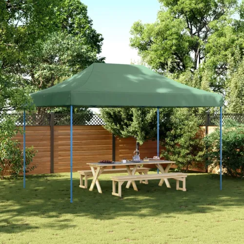 Sklopivi prigodni šator za svadbe - šator za zabave zeleni 410 x 279 x 315 cm - Zelena Bez bočnog zida Ne Cijena