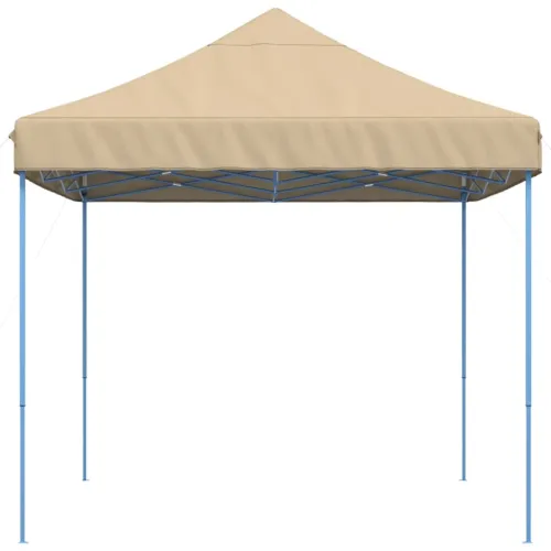 Sklopivi prigodni šator za svadbe - šator za zabave bež 410x279x315 cm - Bež Bez bočnog zida Ne Cijena