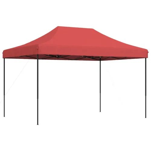Sklopivi prigodni šator za svadbe - šator za zabave bordo 410 x 279 x 315 cm - Tamno crvena Bez bočnog zida Ne Cijena