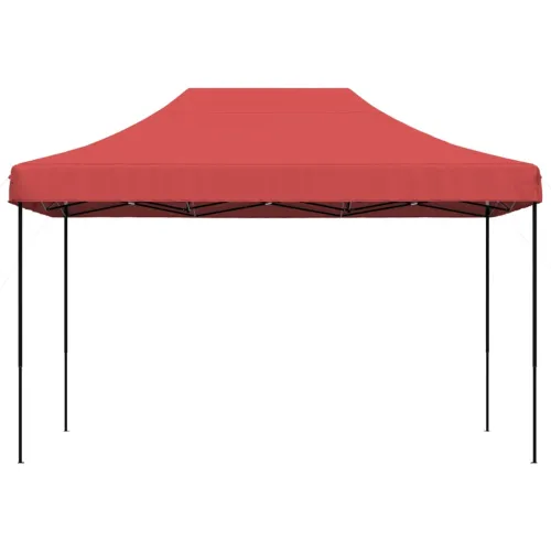Sklopivi prigodni šator za svadbe - šator za zabave bordo 410 x 279 x 315 cm - Tamno crvena Bez bočnog zida Ne Cijena