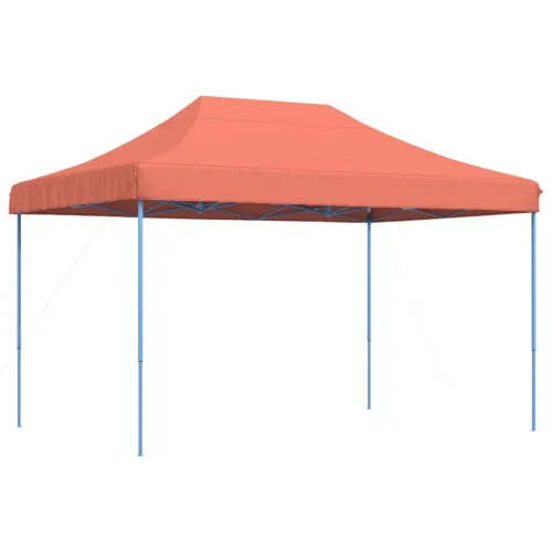 Sklopivi prigodni šator za svadbe - šator za zabave terakota 410 x 279 x 315 cm - Terakota Bez bočnog zida Ne Cijena