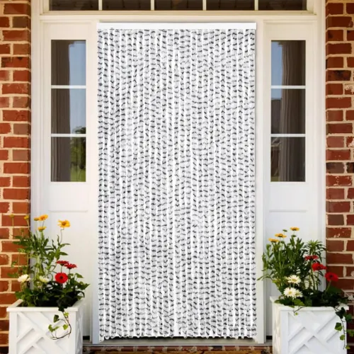 Zastor protiv muha svjetlosivi i tamnosivi 118x220 cm od šenila - Svjetlosiva i tamnosiva 118 x 220 cm Cijena