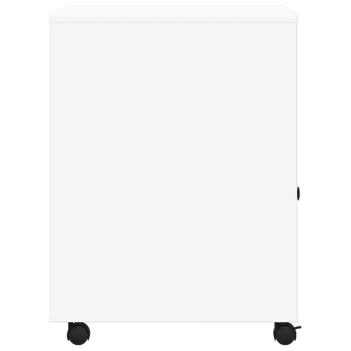 Stalak za printer s kotačima bijeli 60 x 50 x 67 cm - Bijela Cijena