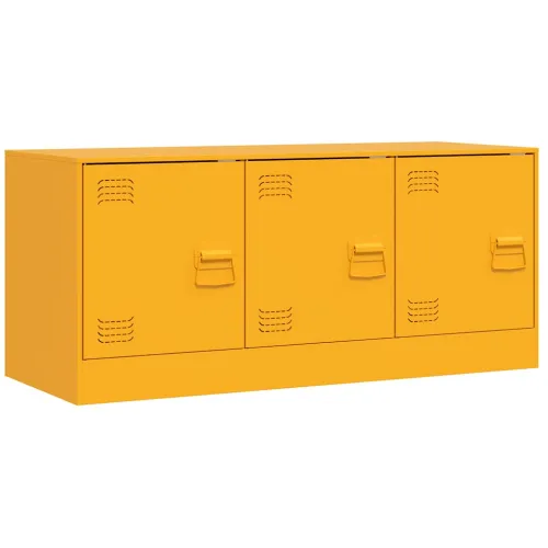 TV ormarić boja senfa 99 x 39 x 44 cm čelični - Žuta boja senfa Cijena