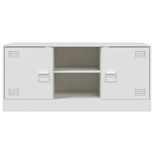 TV ormarić bijeli 99 x 39 x 44 cm čelični - Bijela 1 Cijena