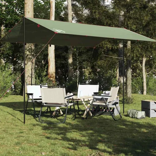 Cerada za kampiranje zelena 400 x 294 cm vodootporna - Zelena 400 x 294 cm oxford 1 Cijena