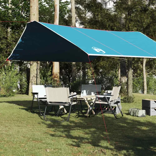 Cerada za kampiranje plava 420 x 294 cm vodootporna - Plava 420 x 440 cm oxford 1 Cijena
