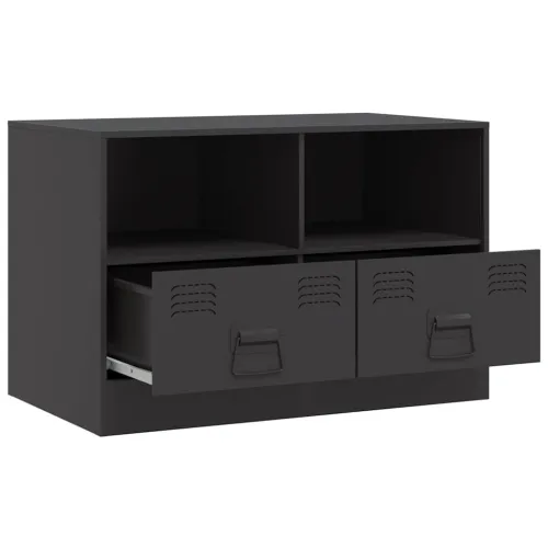 TV ormarić crni 67 x 39 x 44 cm čelični - Crna 1 Cijena