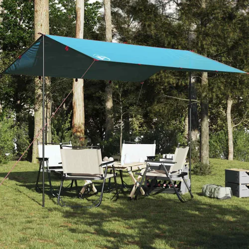Cerada za kampiranje plava 360 x 294 cm vodootporna - Plava 360 x 294 cm oxford 1 Cijena