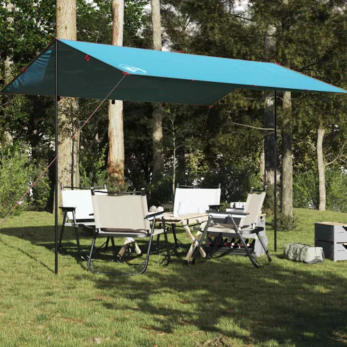 Cerada za kampiranje plava 400 x 294 cm vodootporna - Plava 400 x 294 cm oxford 1 Cijena