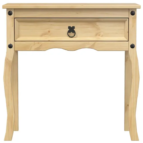 Konzolni stol Corona 73 x 35 x 73 cm od masivne borovine - Smeđa Cijena