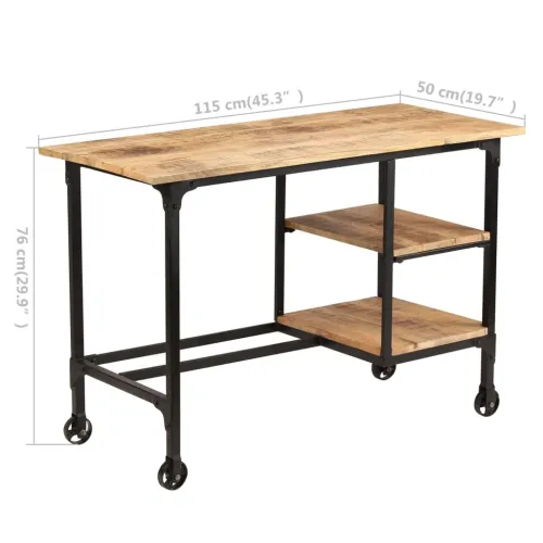 Stol sa sklopivim stolcem od mango drva 115 x 50 x 76 cm Cijena