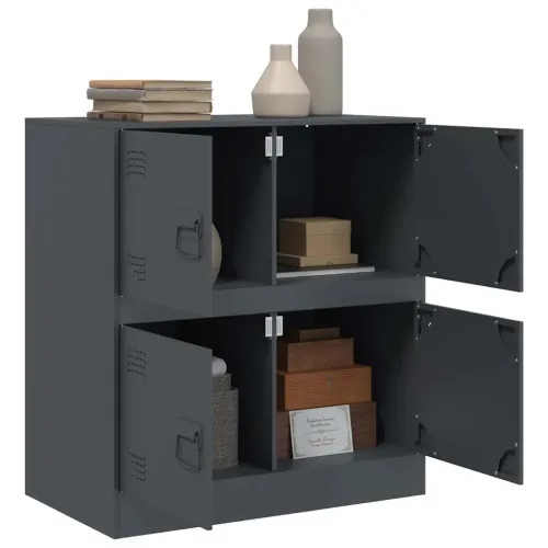 Komoda antracit 67 x 39 x 73 cm čelična - Antracit 1 Cijena